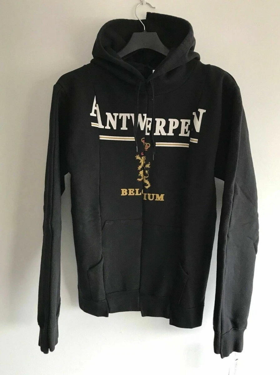 Vetements Men's Black Antwerpen Cut up Hooded Deconstructed Sweatshirt  hoodie