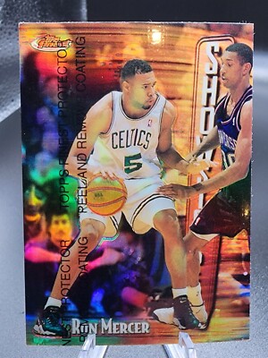 1997-98 Topps Finest Common Bronze Refractor Ron Mercer #272 Rookie RC w/Peel