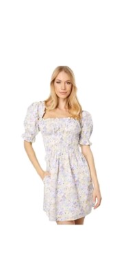 Levi's Women's Puff Short Sleeve Verenne Dress - Floral Cloud size m NWT
