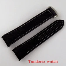 20mm Width Watch Rubber Band Fit Men Watch Deployment Buckle Wristwatch Parts