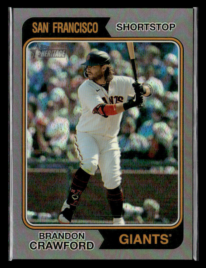 2023 Topps Heritage - Brandon Crawford #419 Chrome Silver /374
