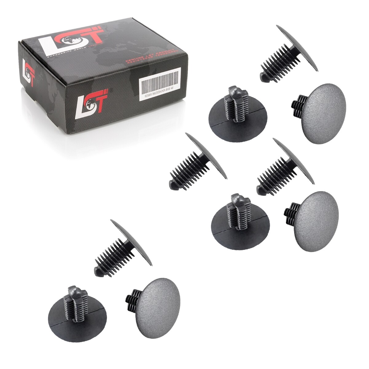 10x Universal Tree Clips Interior Panel Ø9-10mm Head 28mm