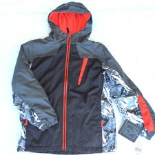 AQ Nylon Fleece Windbreaker Rain Full Zip Lightweight Jacket Size 10 12 NWOT