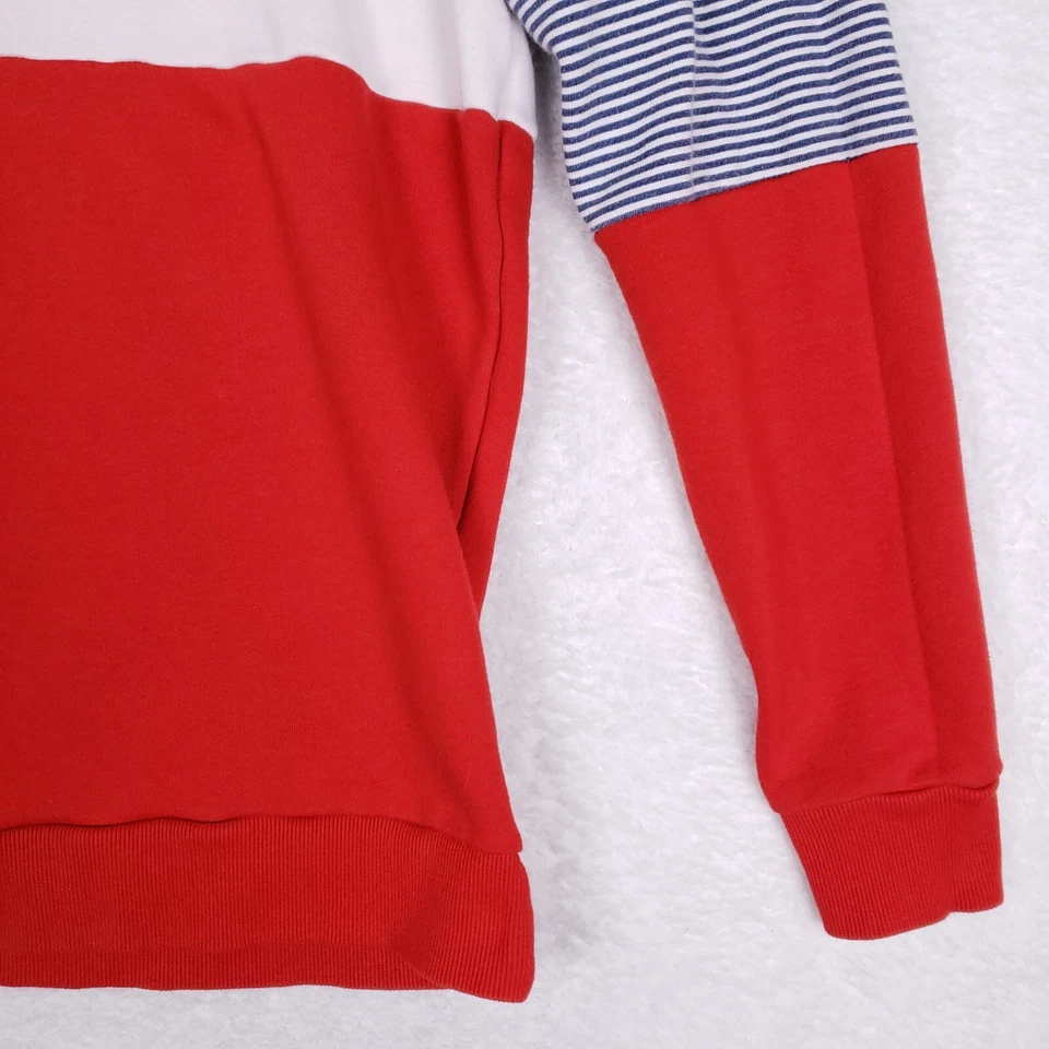 Wilson Forever 21 Sweatshirt Red White Stripe Men's Size L Retro Varsity - Image 3 of 4