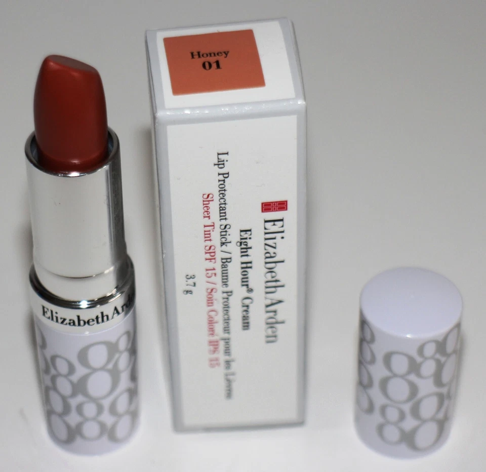 Elizabeth Arden Eight 8 Hour Lip Protectant Stick Honey 01 SPF 15 3.7g **Boxed**