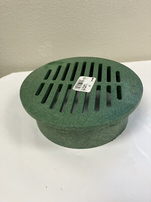 NDS 50 6'' Round Grate Green Fits Spee-D Catch Basin 6 in. Drain Pipes & Fitting