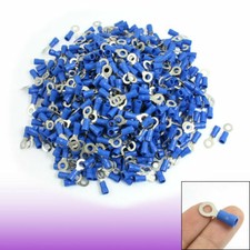 1000 Pcs RV2-5L AWG 16-14 PVC Sleeve Pre Insulated Ring Terminals Connector
