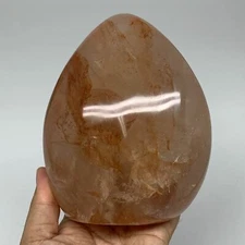 1496g, 5.3"x4.3"x2.9" Red Hematoid Quartz Freeform Crystal Polished, B5515