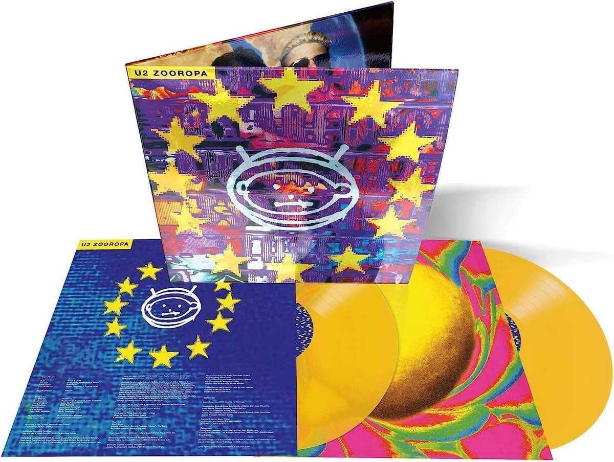 U2 LP x 2 Zooropa DOUBLE YELLOW Transparent VINYL 30th Anniversary