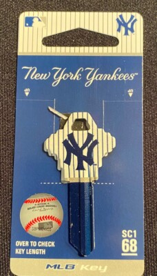 NEW YORK YANKEES KEY BLANK-NEW-SC1 68 FOR SCHLAGE LOCKS