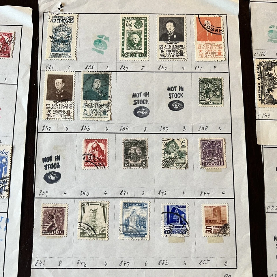 老式10页墨西哥邮票 — 第 3/4 张图片