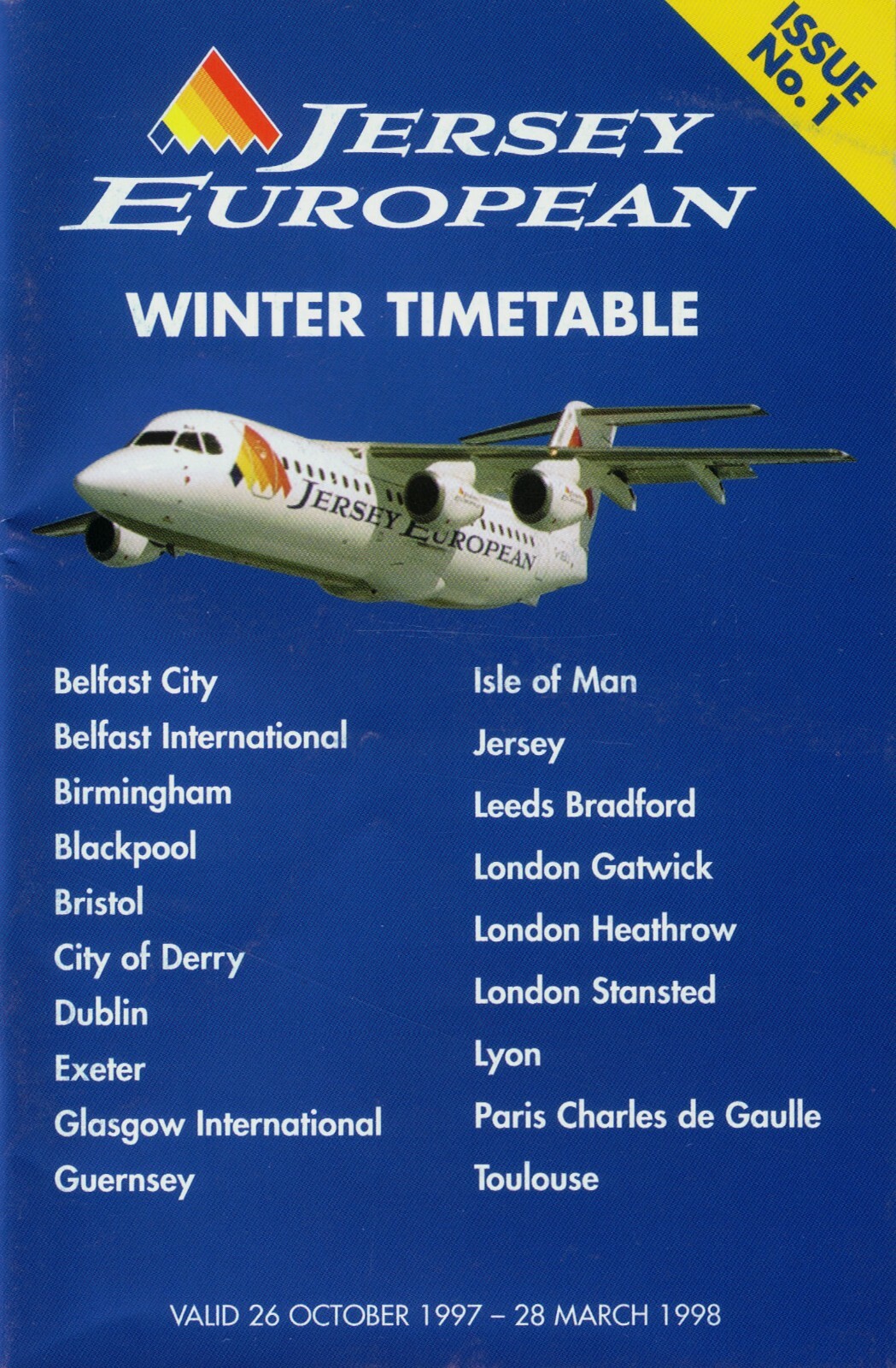 london city to jersey timetable