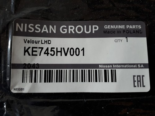 Juego de alfombrillas Nissan Nissan Qashqai J11 (2013 - 2021) ORIGINALES - Imagen 9 de 9