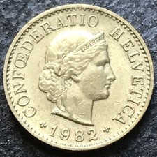 5 rappenów 1982 Szwajcaria 🇨🇭 KM# 26c