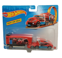 Mattel Hot Wheels Track Hiway Hauler Lkw Rot BFM60 Neu Ovp #