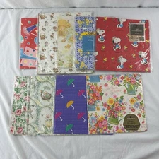10 Packs New Vintage American Greetings Etc. Gift Wrap Bananas in Pajamas Snoopy