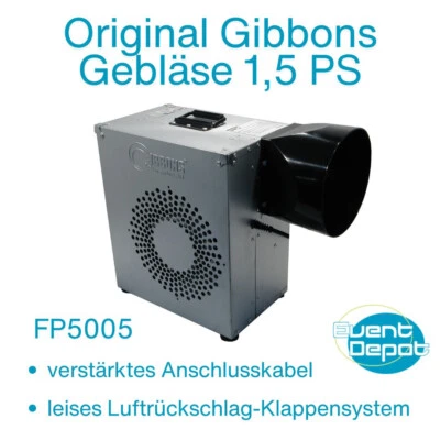Gebläse Gibbons 1,5 PS 1,1 KW - Original, (Metallgehäuse), Bautrockner, blower