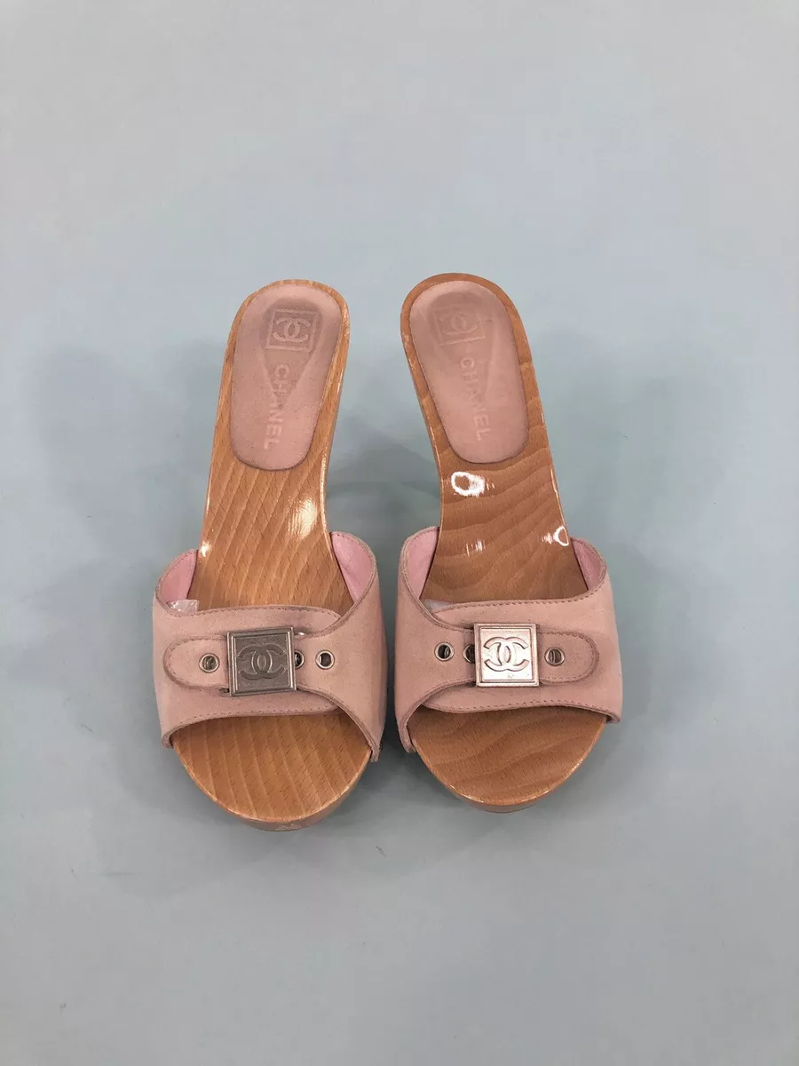 Chanel wooden best sale sandals