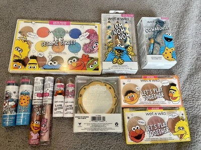 Wet n Wild Sesame Street Makeup 12 Pieces Limited Edition Bundle 🌺 New Sealed