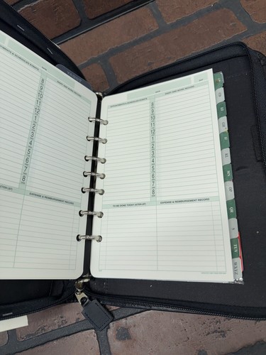 Daytimer Personal Organizer System Bouquet Floreale Scrivania Taglia Nuovo Scatola Aperta - Foto 3 di 4