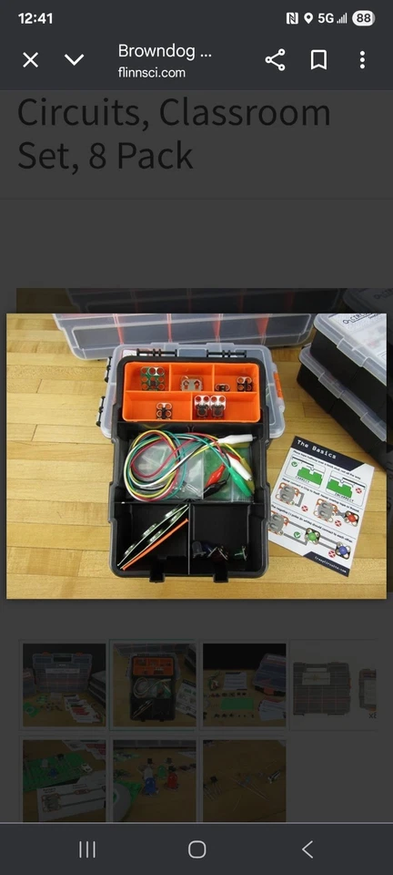 Crazy Circuits Electronics Kit 101 Electronics Kit novo pacote com 8. - Imagem 4 de 4