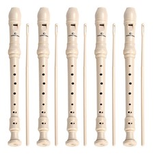 5Pc Soprano Recorder Instrument for Kids Student - German Fingering 8 Hole Fl...