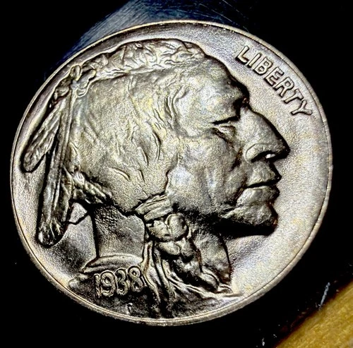 Uncirculated Full Horn 1938-D Denver Mint Buffalo Nickel