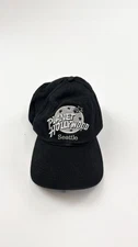 Vintage Planet Hollywood Hat Cap Strap Back Black Seattle Embroidered Mens 90s