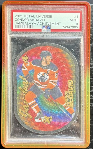 2021 Skybox Metal Universe Jambalaya Achievement Connor McDavid PSA 9 Oilers
