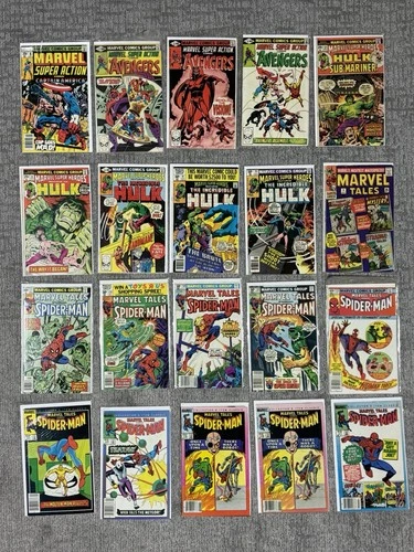 20 book LOT Marvel Tales Comics Spider-Man Avengers Hulk 145 Newstand Variants
