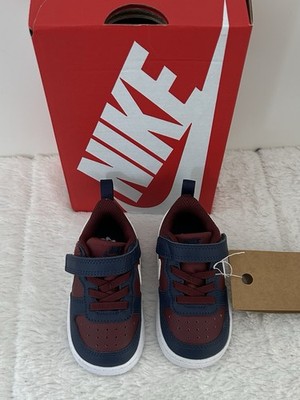 Nike Court Borough Low Recraft (TD) Dark Red/Nav Toddler Boy's Sneakers-Sz 5C NB