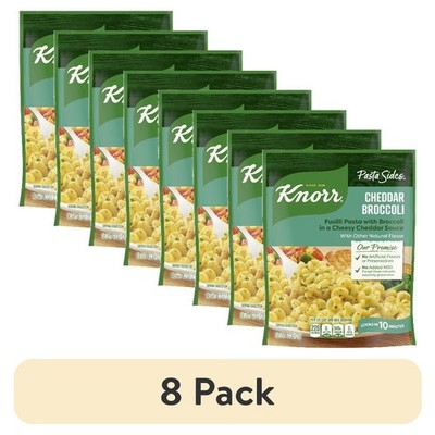 (8 pack) Pasta Sides Cheddar Broccoli Fusilli Made with No Artificial Flavors,