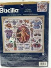 Bucilla Cross Stitch Kit Paper Dolls Edwina Teddy Bear #42732 New/Nos/Sealed