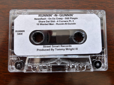 Tommy Wright iii - Runnin-N-Gunnin' Memphis Rap Cassette Tape