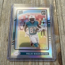 2024 Panini Donruss Optic #272 Malik Washington (RC) - Rated Rookie - Holo Prizm