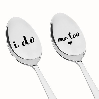 Wedding Gifts for Bride and Groom Spoons for Fiancee Fiance Engagement Gift f...
