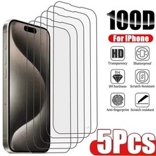 Tempered Glass Screen Protector For iPhone 17 16 15 14 13 12 11 Pro Max Plus XR