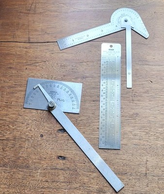 (3) General Tools- No. 16 Multi-Use Tool/No. 17 Protractor/No. 715 Reference Tbl