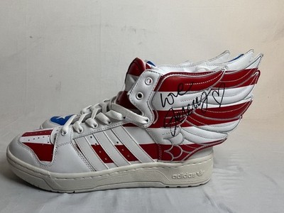 Jeremy Scott Wings 2.0, SZ 9M,hand signed by JS at Shoebiz in SF 8
