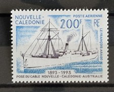 NOUVELLE CALEDONIE PA306 POSE DE CABLE NAVIRE CABLIER ANCIEN **