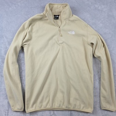 The North Face Herren Glacier 1/4 Zip Fleece Beige Größe M