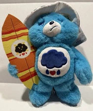 Care Bears ~ Grumpy Bear With Surfboard Plush ~ Approx 10” ~ NEW