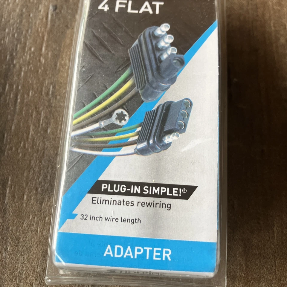 Conector de extensión de cableado de remolque plano de 4 hilos Hopkins 47105 32" de largo Foto 2 de 3