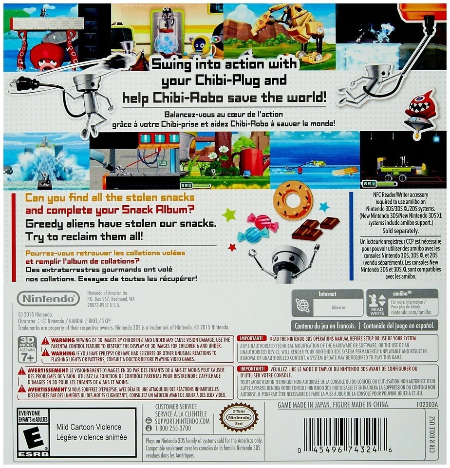 BRAND NEW Nintendo 3DS Chibi-Robo!: Zip Lash with Chibi-Robo Amiibo Bundle - Image 3 of 3