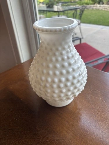 Vintage Milk Glass Hobnail Lamp Shade Replacement white Hurricane Lamp 7.5 inch