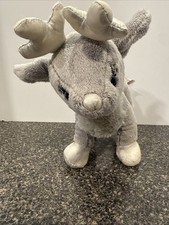 Ganz Shimmer Reindeer Silver Gray Plush HX11521 RARE Webkinz Christmas HTF