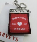 Harveys Seatbelt BLACK CHERRY Dark Burgundy New Hang Tag Fob   — photo 1