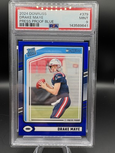 2024 Drake Maye [Blue Press Proof] #379