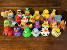 Lot of 27 Rubber Ducks Assorted Costumes Themes Holidays Jeep Bath Floaters 2 "