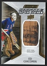 2024-25 Engrained Icons Stickside Splinters Game-Used Stick Ed Giacomin 05/25